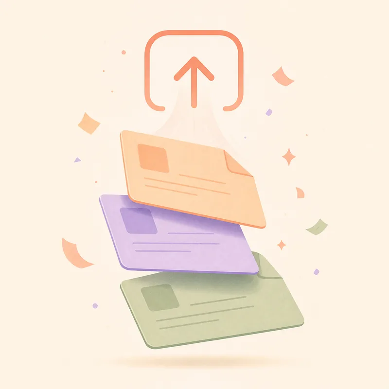 Book and file upload illustration